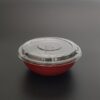Donburi Bowl DB 314 +Lid Clear 30oz. - Red