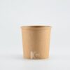 Paper soup cup (Kraft)  12oz./350 ml. + lid 90 mm. - Image 2