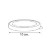 Plastic Lid for paper bowl 97 mm. PP.White - Image 2
