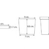 Paper soup cup (Kraft)  12oz./350 ml. + lid 90 mm. - Image 4