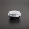 กล่องกลมไมโครเวฟ P.10/280ml +ฝา Hitop. สีดำ