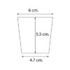 Plastic Cup  3oz. EPP White - Image 2
