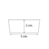กระทงเค้ก 2640706-CH74 Cheese Cake Cup brown 40 cc./1.4fl.oz - Image 2