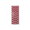 หลอดกระดาษ Stripe Magenta