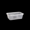 Microwave Rectangular Box  C-750+ Lid NT- Clear