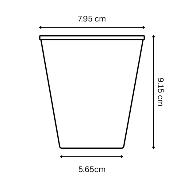 ถ้วยกระดาษ Double Wall ขนาด 8 oz. สีดำ - Image 4