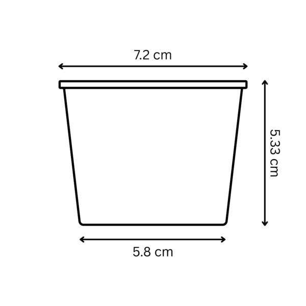 ถ้วยไอศกรีมขนาด 4 ออนซ์ รุ่น IC120ml สีขาวสะอาด พร้อมปากถ้วยเรียบ